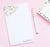 Simple Wildflower Stationery Pads Personalized