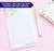 Simple Wildflower Stationery Pads Personalized B
