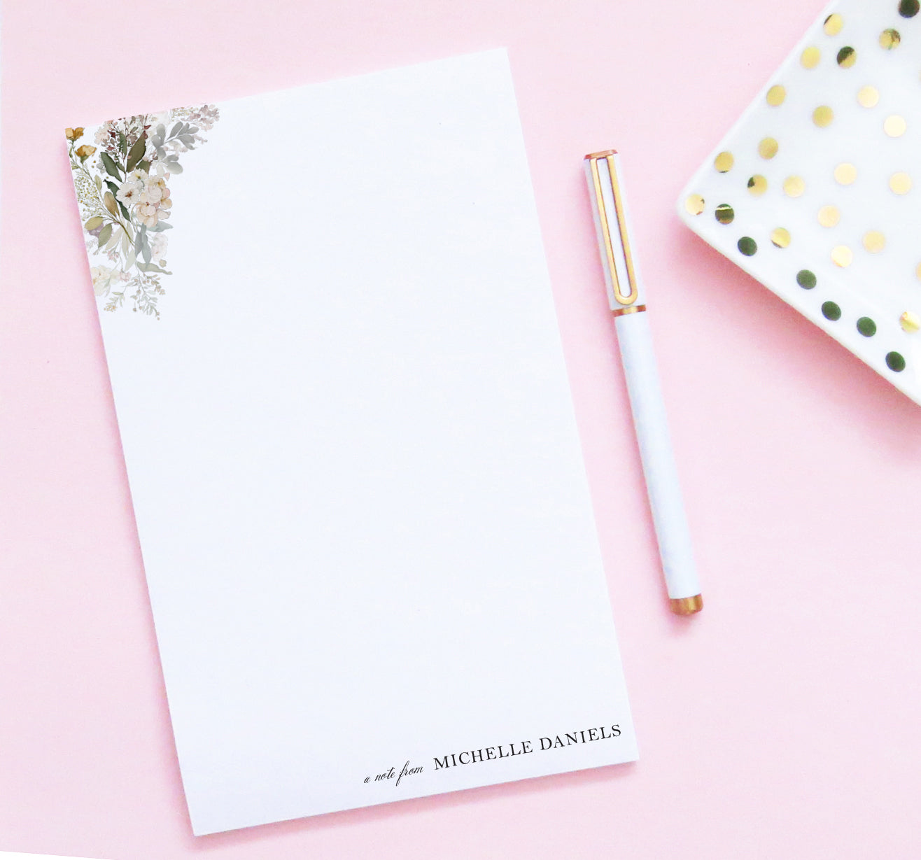 Custom Luxury Letter Writing Paper With Florals