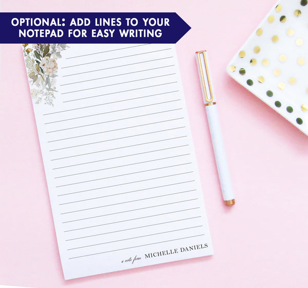 Custom Luxury Letter Writing Paper With Florals Modern Pink Paper