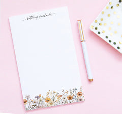 Classy Autumn Stationery Paper Custom Wildflowers