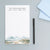 Soft Watercolor Beach Personalized Family Notepads With Names