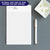 Simple Elegant Personalized 2 Initial Monogram Notepad Set