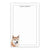 Shiba Inu Personalized Notepad Set Or Choose Your Dog Breed