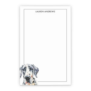 Great Dane Customizable Note Pads Or Choose Your Dog Breed