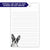 Boston Terrier Custom Notepad Set Or Choose Your Dog Breed