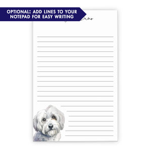 Havanese Custom Stationery Notepads Or Choose Your Dog Breed