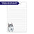 Husky Personalized Notepad Set Or Choose Your Dog Breed