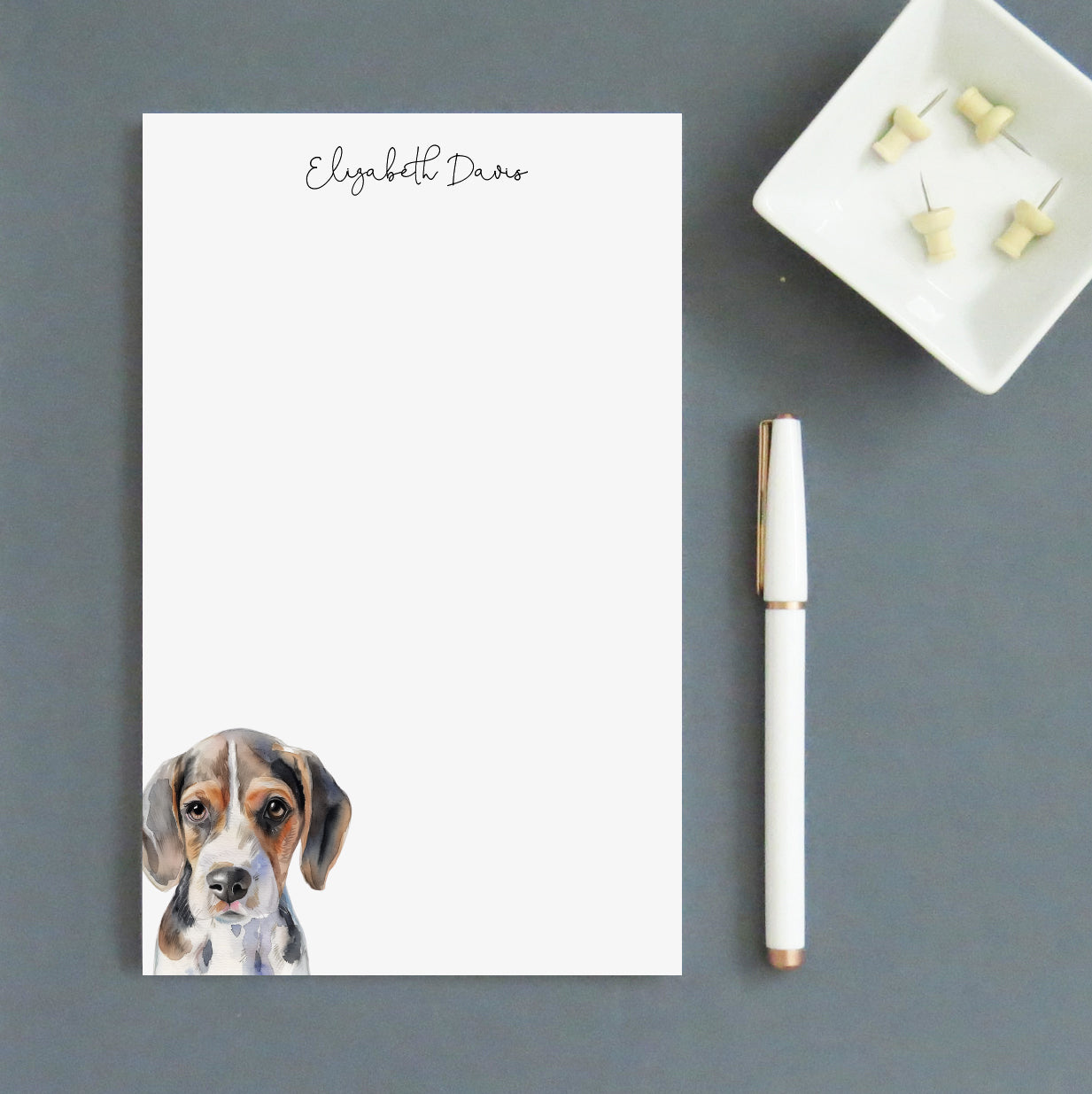Beagle Customizable Note Pads Or Choose Your Dog Breed