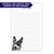 Cattle Dog Monogram Notepad Personalized Or Choose Your Dog Breed