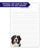 Bernese Mountain Dog Monogram Notepad Or Choose Your Dog Breed