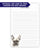 French Bulldog Monogram Notepad Personalized Or Choose Your Dog Breed