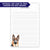 German Shepherd Monogrammed Notepads Or Choose Your Dog Breed