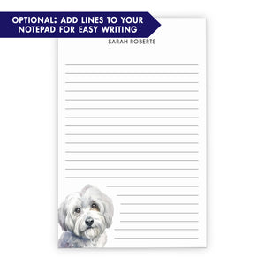 Havanese Custom Monogram Notepads Or Choose Your Dog Breed