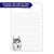 Husky Personalized Monogram Notepad Or Choose Your Dog Breed