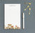 Watercolor Personalized Notepad With Mushrooms