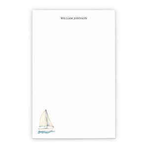 Simple Nautical Themed Personalized Notepads For Adults