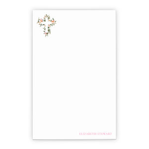 Botanical Personalized Religious Notepads For Letter Writing 