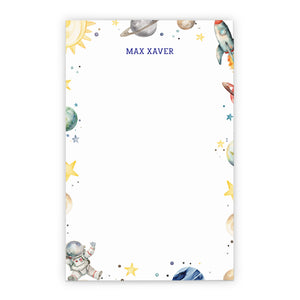 Colorful Space Themed Stationery Notepad For Kids 