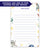 Colorful Space Themed Stationery Notepad For Kids