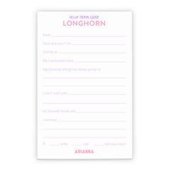 Fun Custom Fill In The Blank Summer Camp Letters To Parents