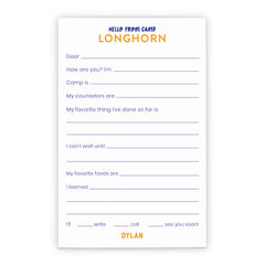 Custom Sleepaway Camp Stationery Fill In The Blank With Name