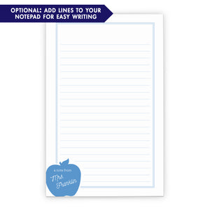 A Note From Personalized Notepads For Teachers