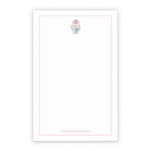 Ginger Jar Personalized Notepad With Border