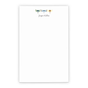 Watercolor Dragonfly Personalized Notepad