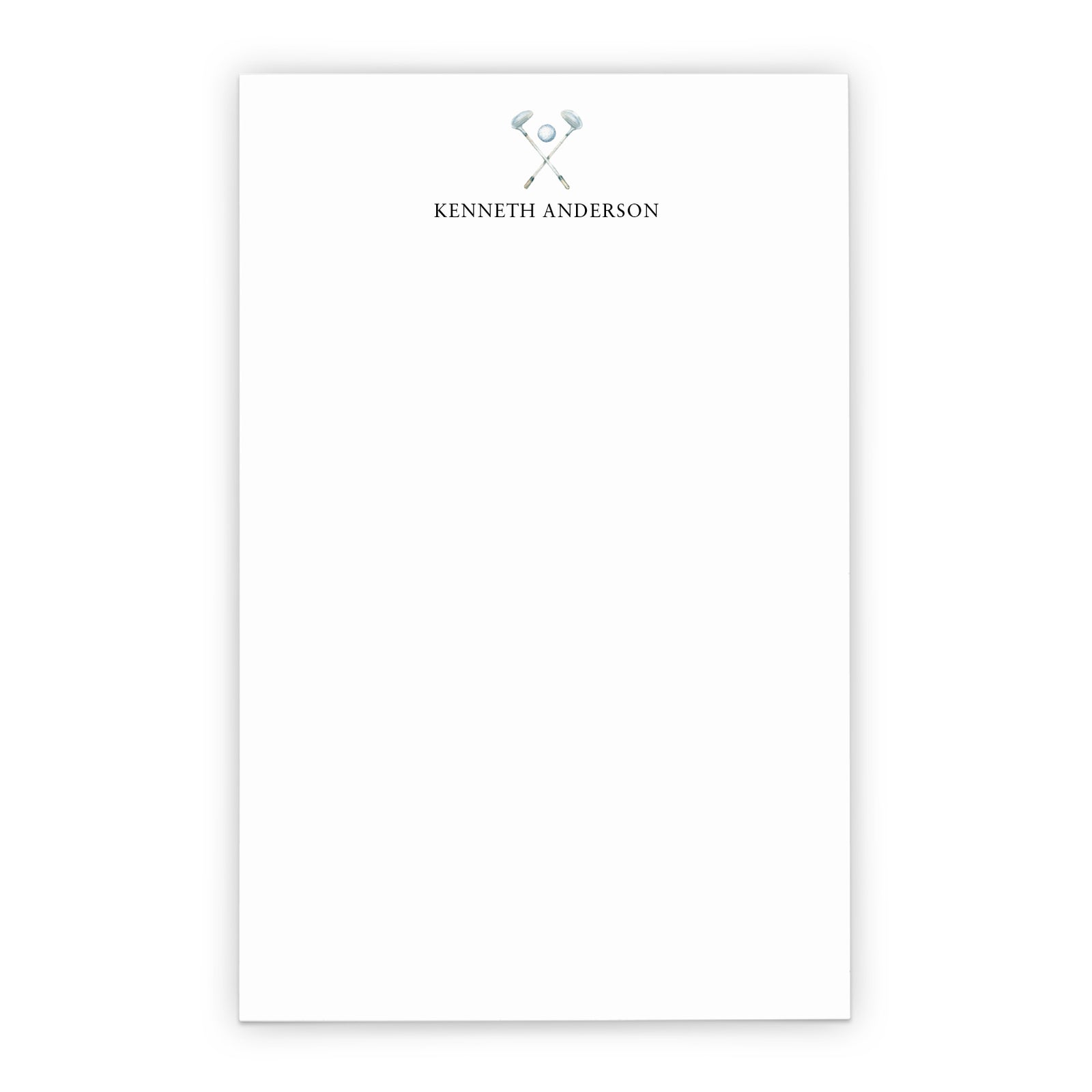 Golf Themed Personalized Notepad