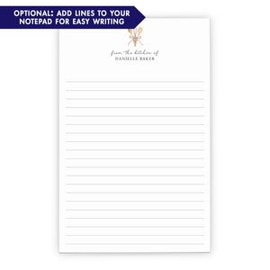 Baking Themed Personalized Notepad