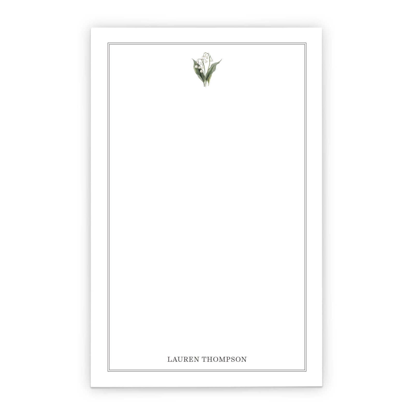 Lily Of The Valley Personalized Notepad