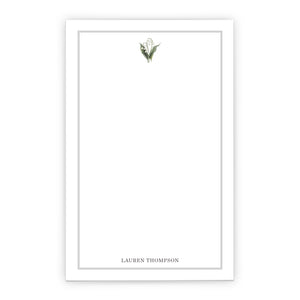 Lily Of The Valley Personalized Notepad