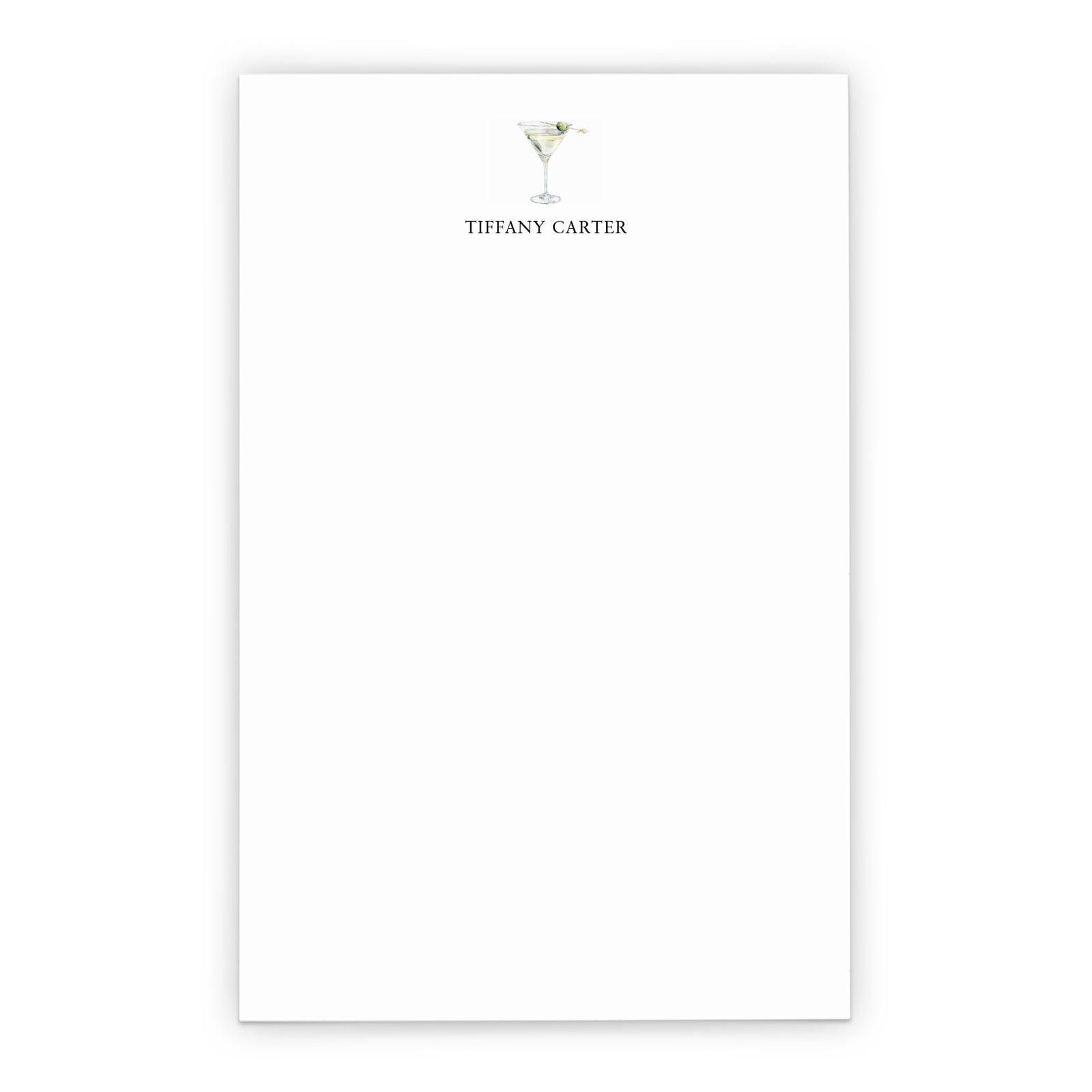 Dirty Martini Personalized Notepad