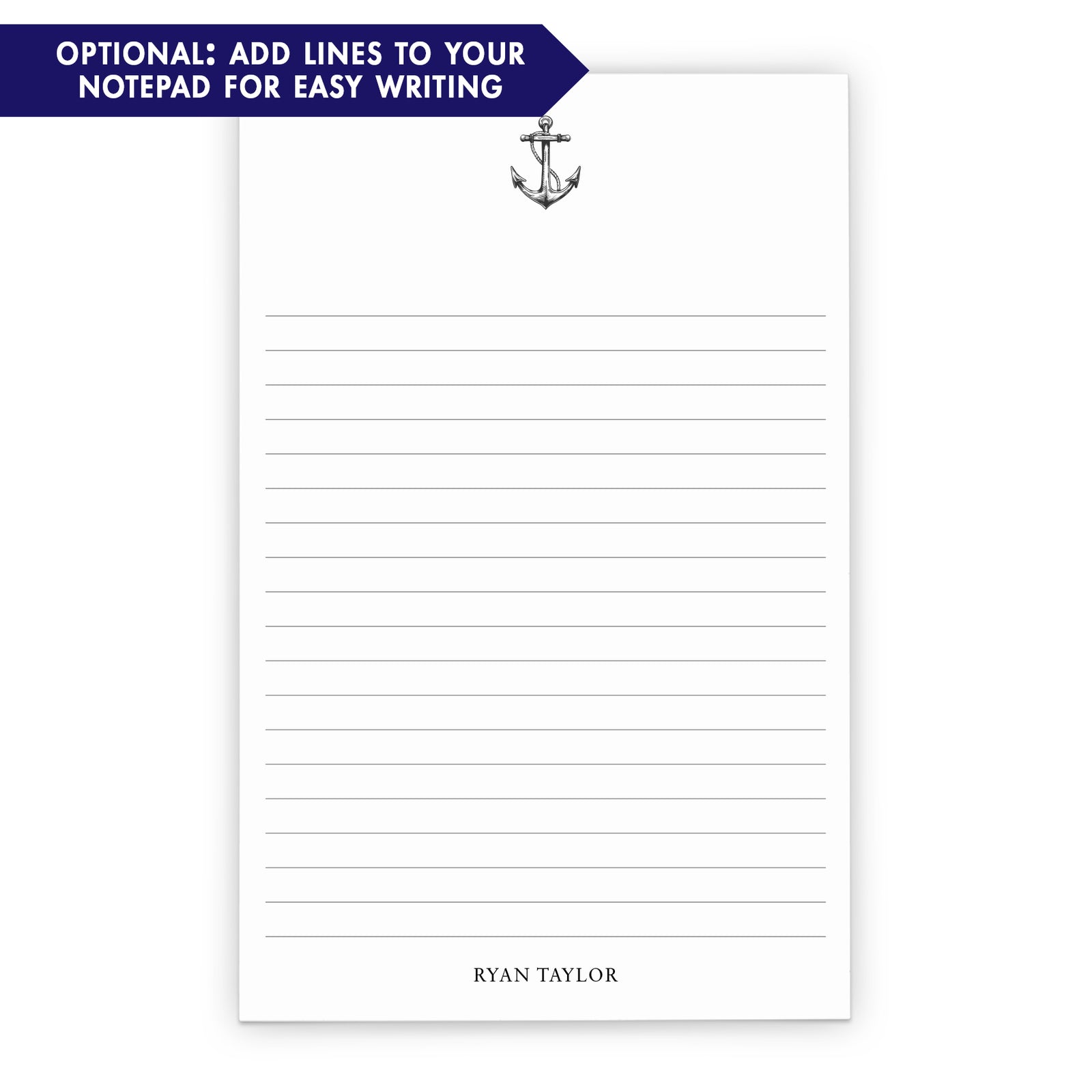 Anchor Personalized Notepad