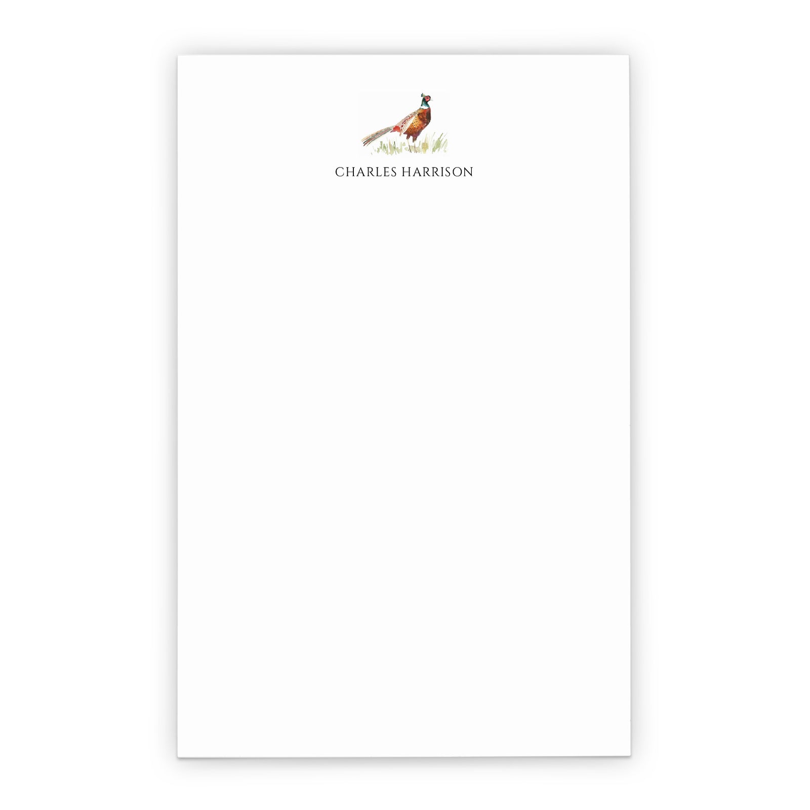 Pheasant Personalized Notepad
