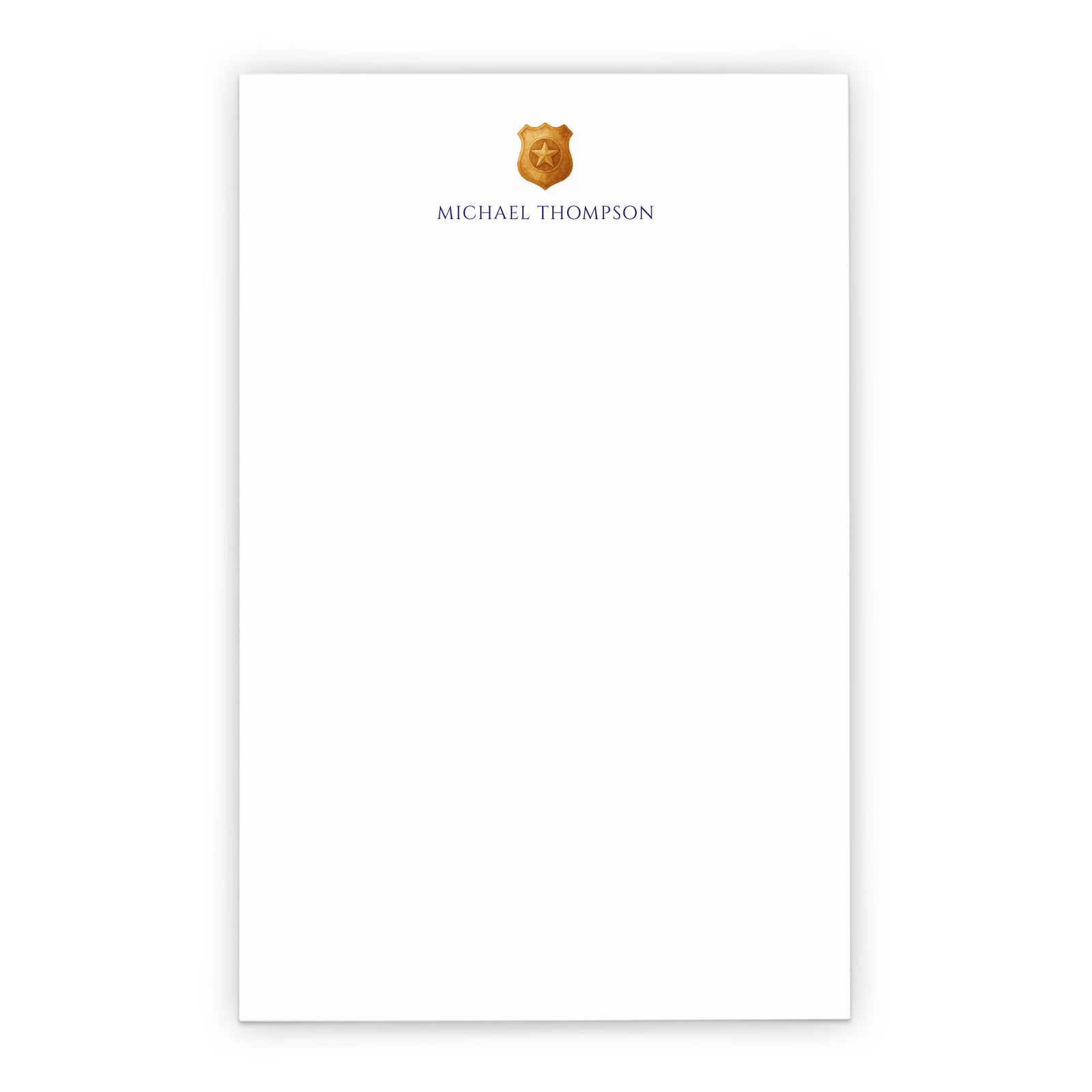 Police Officer Personalized Notepad