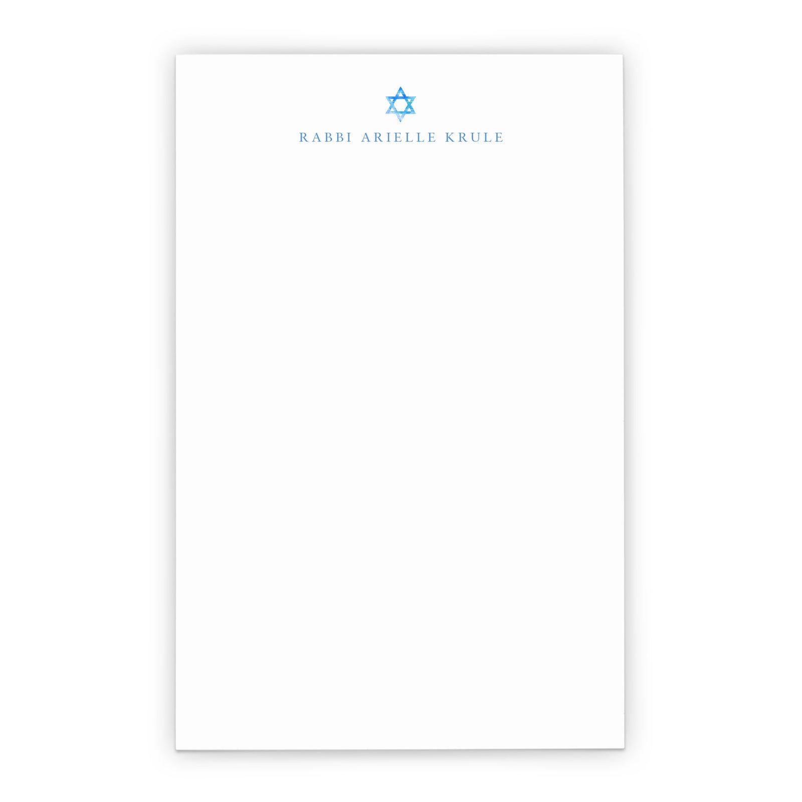 Star Of David Personalized Notepad