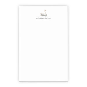 Swan Personalized Notepad With Name