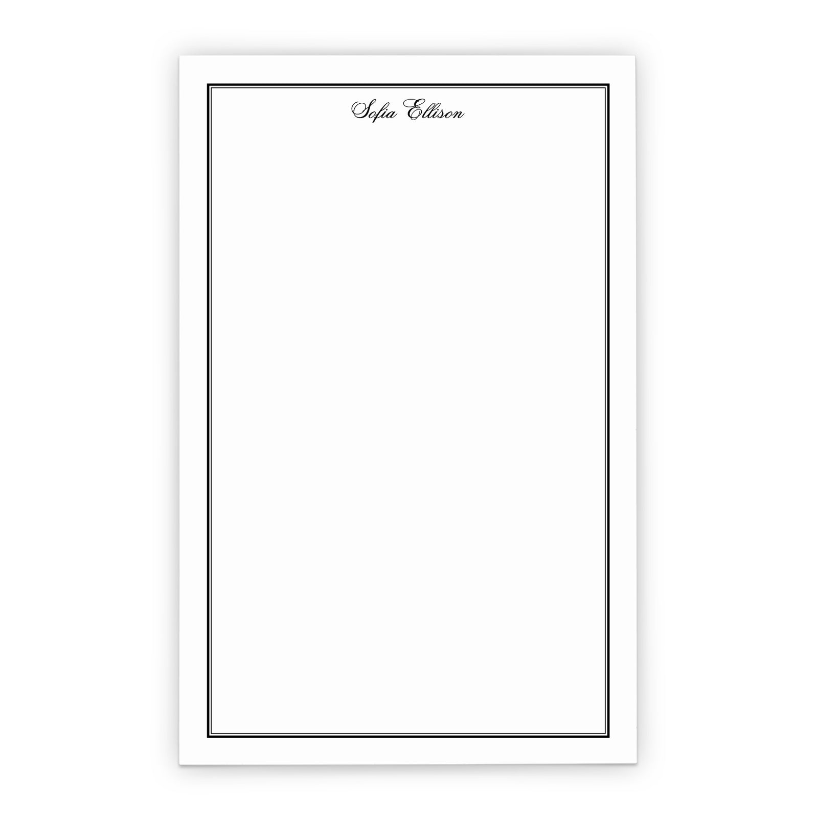 Classic Border Personalized Notepad