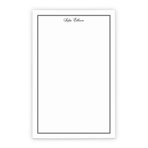 Classic Border Personalized Notepad