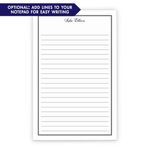 Classic Border Personalized Notepad