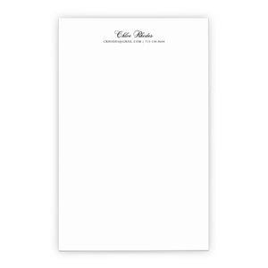 Personalized Business Notepad With Contact Info