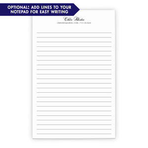 Personalized Business Notepad With Contact Info