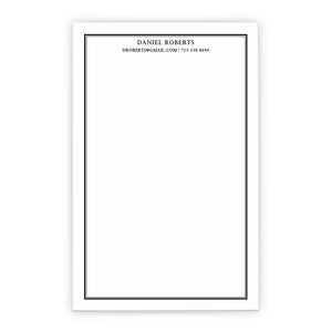 Professional Business Notepad With Contact Info