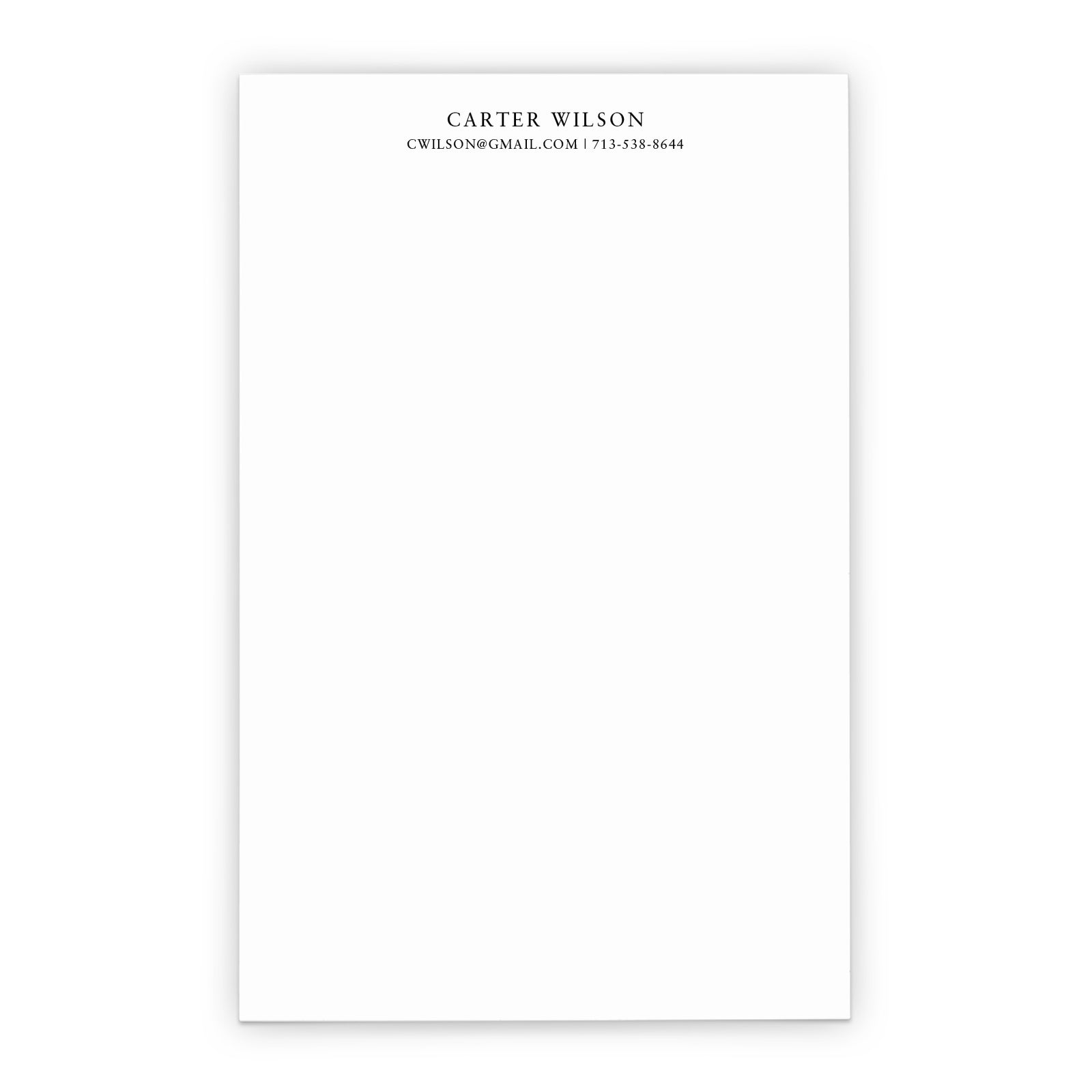 Professional Personalized Notepad With Name