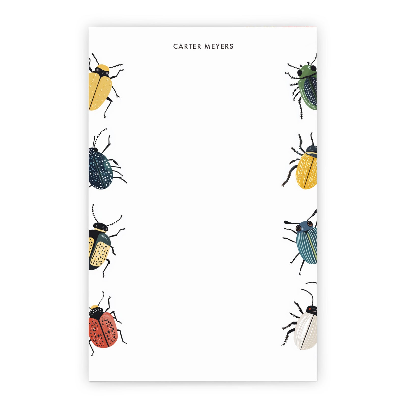 Bug Personalized Notepad For Kids