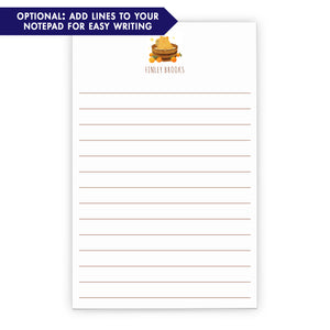 Capybara Personalized Notepad For Kids