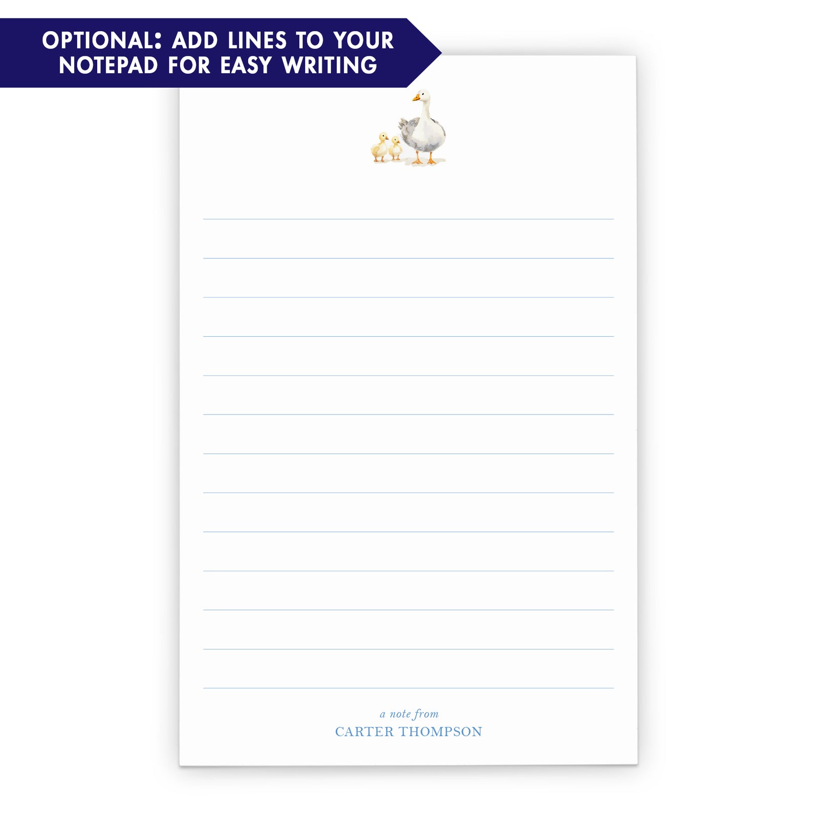 Goose Personalized Notepad For Kids