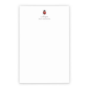 Ladybug Personalized Notepad For Kids